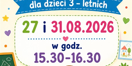 Spotkania adaptacyjne dla dzieci 3 - letnich