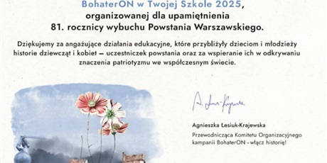 BohaterOn w naszym przedszkolu.