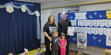 Zajęcia z samoobrony z tatą Laury z gr. Żabki